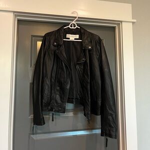 Treasure & Bond Classic Black Leather Jacket